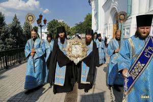 Почаевская икона Пресвятой Богородицы прибыла в Святые Горы